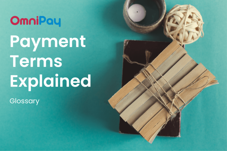 payment glossary banner with books and tea