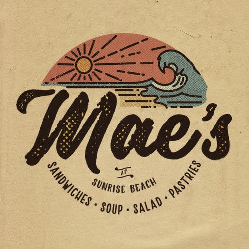 mae's sunrise beach logo